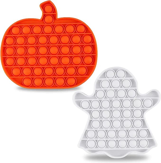 Halloween Pop Fidget Toys, Pumpkin Ghost Pop Bubble Toy Push Pops Fidget Silicone Sensory Toy Par... | Amazon (US)