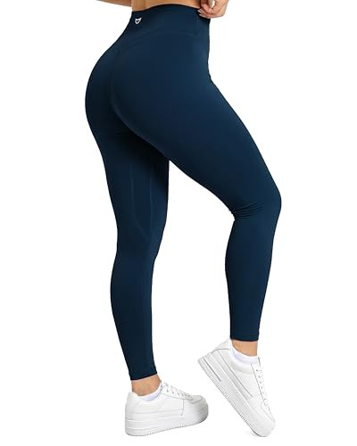 TomTiger Women's Yoga Leggings No Front Seam Workout Pants 7/8 Length 25" | Amazon (US)