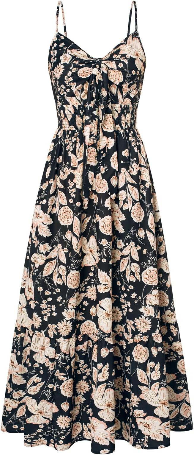 GRACE KARIN Womens Summer Floral Maxi Dresses 2026 Long Flowy Boho Dress Beach Vacation Sundresse... | Amazon (US)