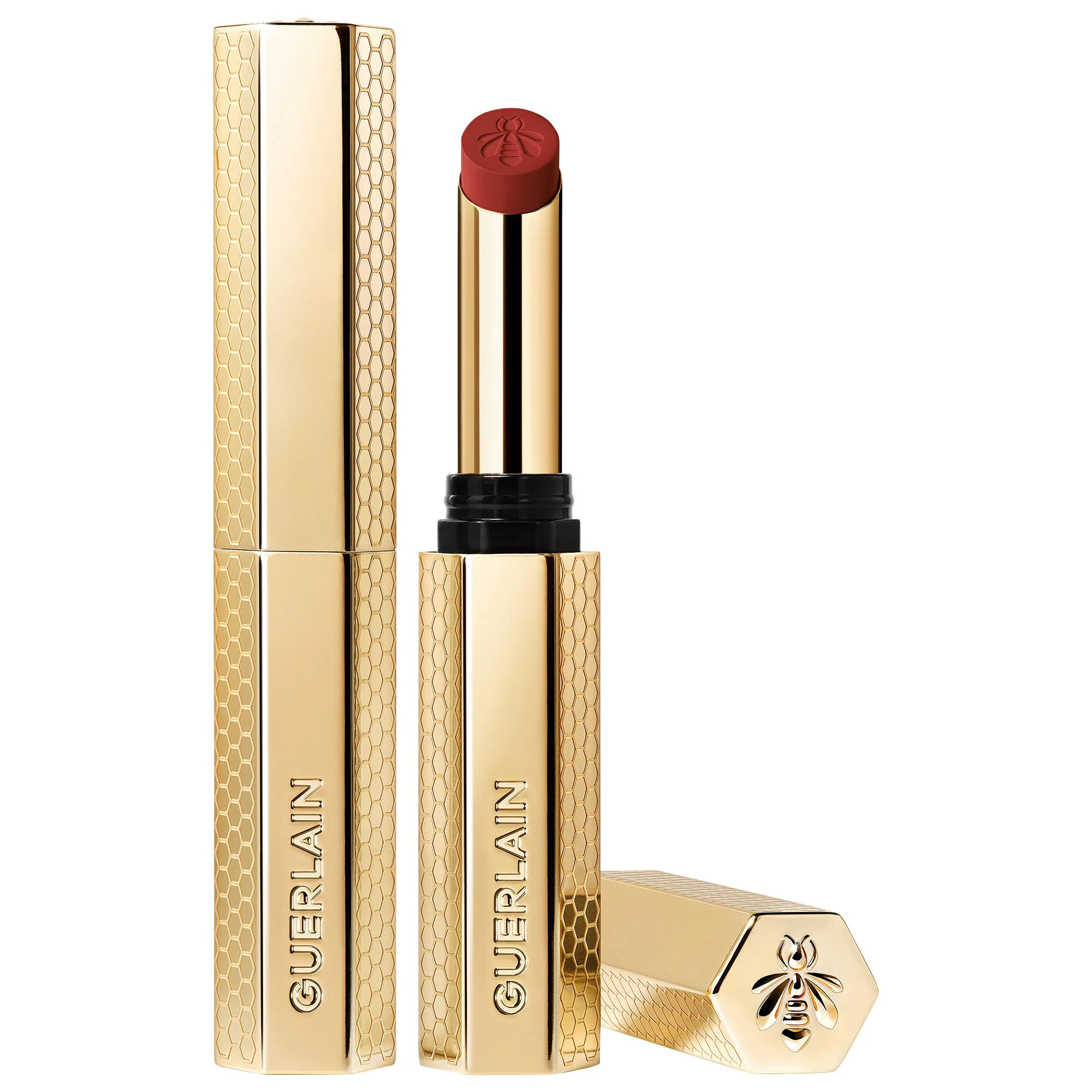 GUERLAIN Kiss Kiss Blur Matte Long-Wearing Lipstick 599 Red Aster 0.1 oz/1.85 g | Sephora (US)