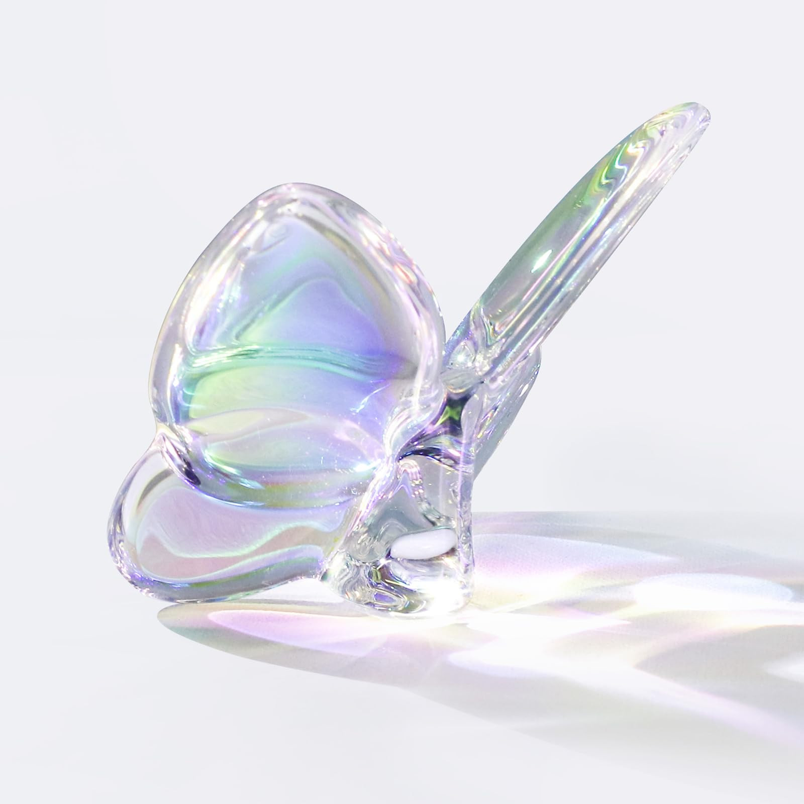 Multicolor Crystal Butterfly Figurine Ornament, Handmade Glass Animal Collectible for Home/Wedding/Christmas Decor, Unique Gift for Collectors & Butterfly Enthusiasts | Amazon (US)