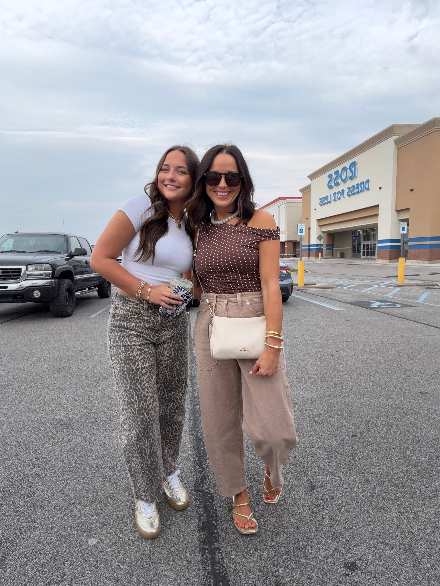 Wearing a 4 in the maybe jeans and small in the polka dot top. Stella is wearing a 26 in the leopard jeans and medium in the white too!

#LTKPetite #LTKootd #LTKmomlife