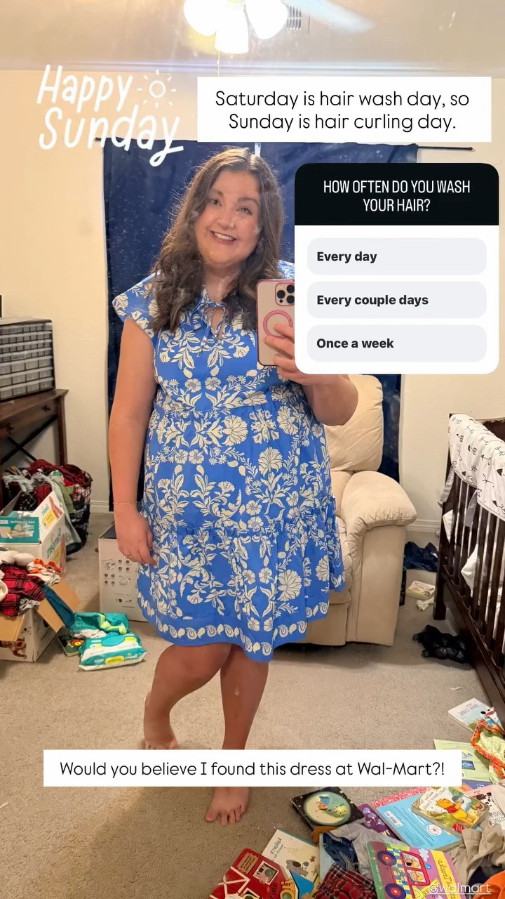 Saturday is hair wash day, so Sunday is hair curling day. Would you believe I found this dress at Wal-Mart?! 

It’s lightweight, cute and comfortable! It’s definitely going to be my go to summer dress!
I’ll link similar ones below!

#LTKootd #LTKPlusSize #LTKMidsize