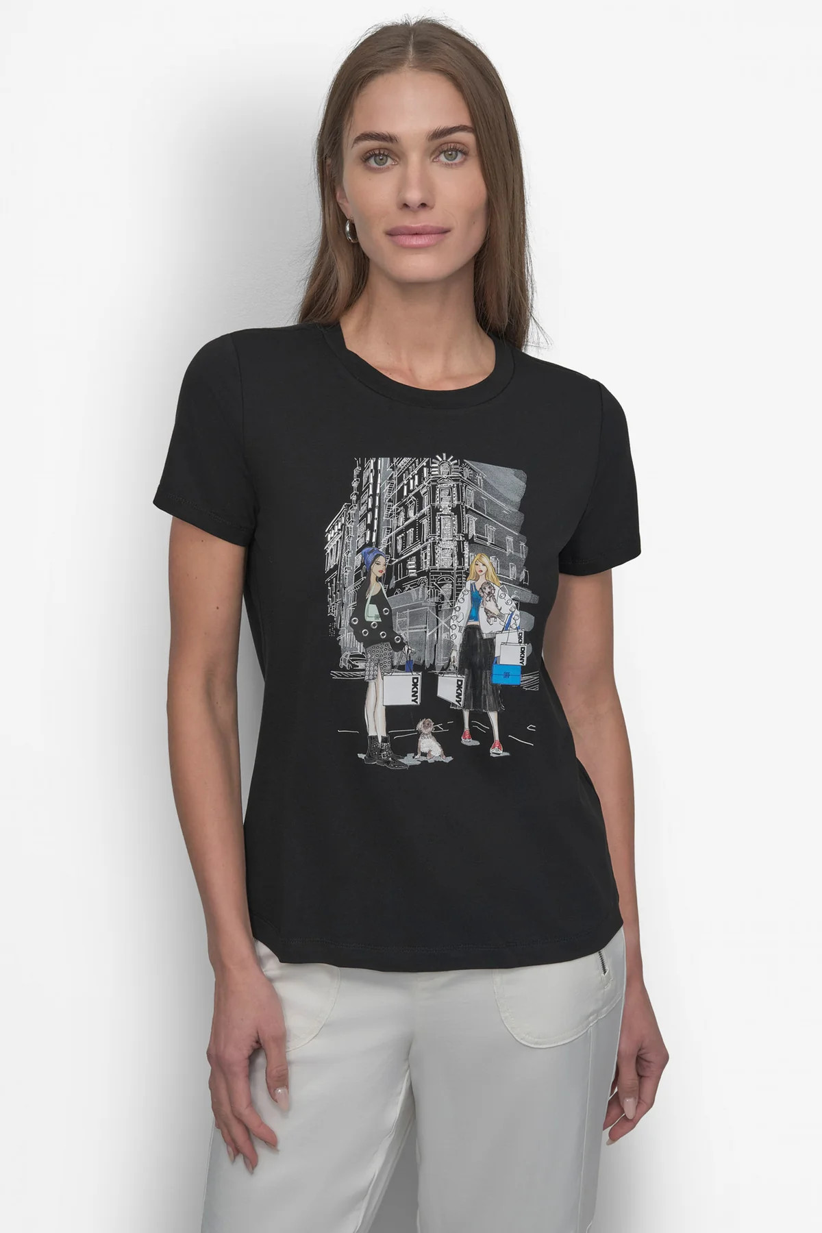 FLATIRON CONVERSATIONAL TEE | DKNY