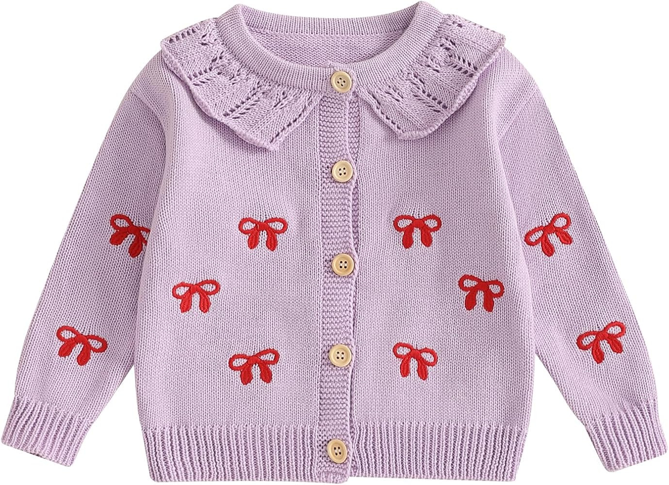 Newborn Baby Girl Boy Cute Long Sleeve Button Up Cardigan Toddler Knit Sweater Infant Fall Winter... | Amazon (US)