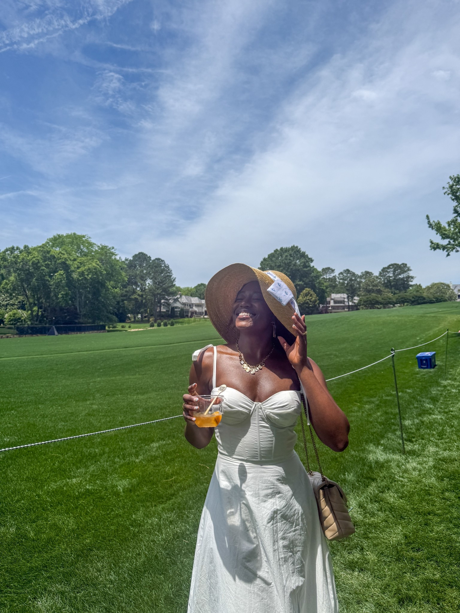 What I wore to the pga championship at quail hollow! This would also work for my summer/fall 2025 brides for any bachelorette parties! 



golf course fashion, golf chic, the masters, Kentucky derby, bridal party, bridal dresses  

#LTKWedding #LTKFindsUnder100