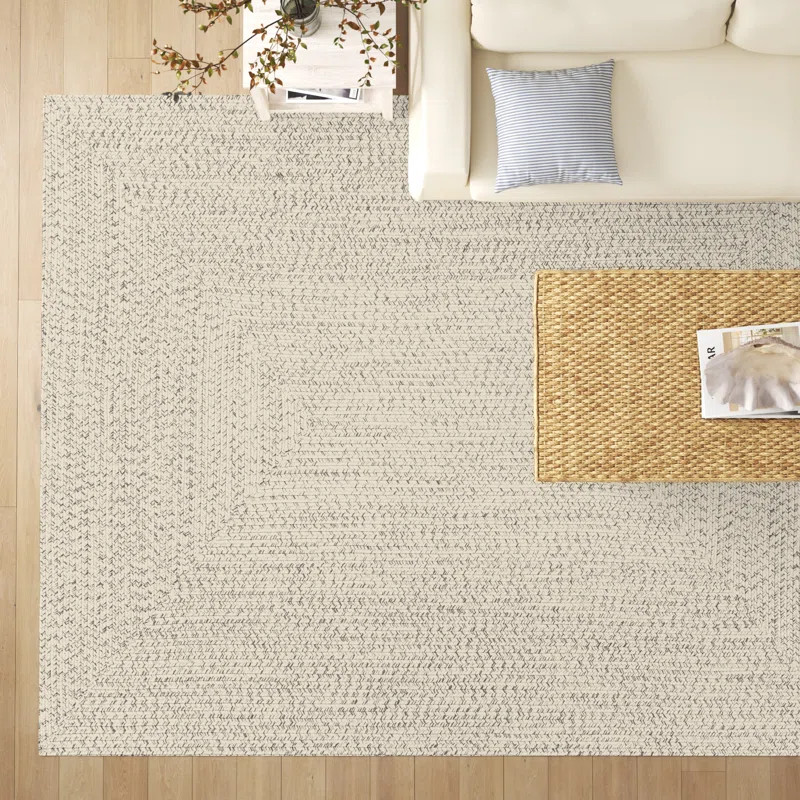 Leroux Machine Woven / Power Loomed Cream Indoor/Outdoor Rug | Wayfair North America