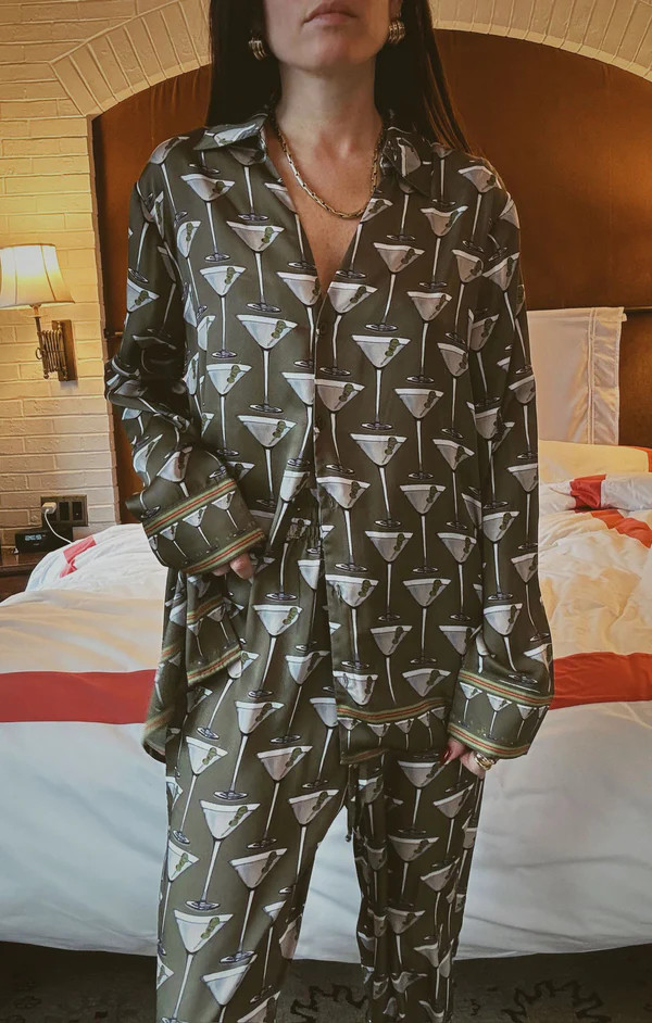 Overslept PJ Set ~ Extra Dirty Martini Silky | Show Me Your Mumu