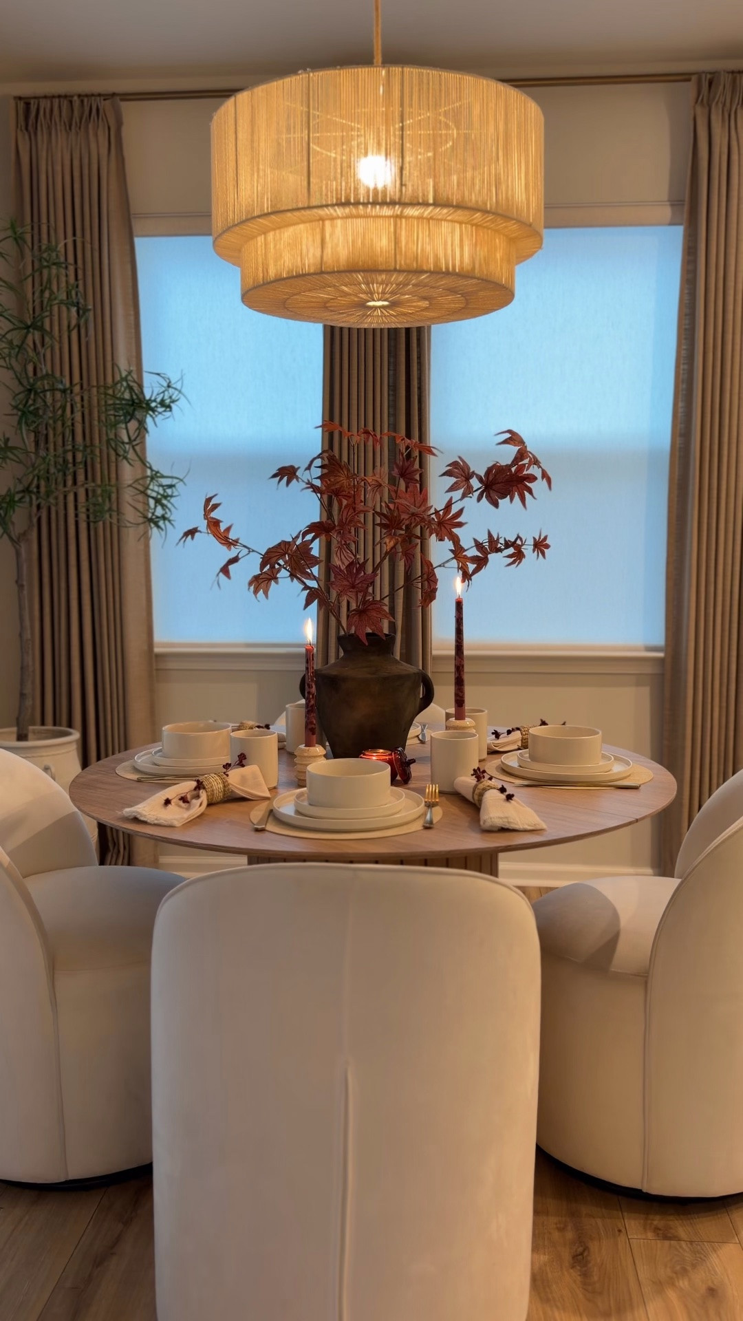 Dining room decor for fall. The dinnerware it’s from far & away!

#LTKHome #LTKSeasonal #LTKstorytime