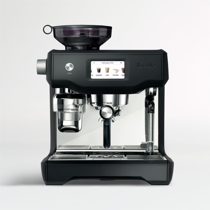 Breville Oracle Touch Black Truffle Espresso Machine + Reviews | Crate and Barrel | Crate & Barrel