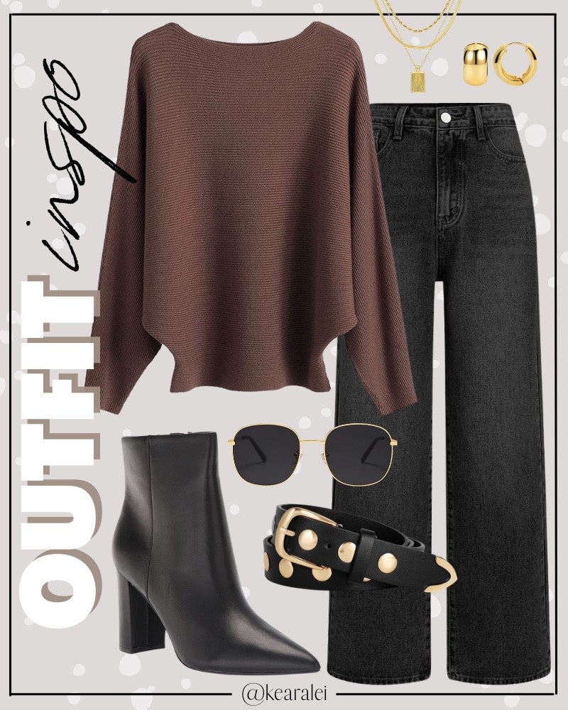 Winter outfit date night outfit Teacher outfit fall outfit teacher outfits business casual Free People inspired outfit looks for less Amazon fashion brown taupe batwing sweater mock neck turtleneck sweater shirt knit top with black barrel jeans black denim black wide leg jeans black black pointed toe leather booties boots black leather belt gold studded belt Amazon outfit affordable outfit casual mom outfit momiform business casual teacher outfit teaching workwear office work wear outfits || #freepeople #boho #amazon #oldnavy #target #walmart #affordable #teacher #fashion #summer
.
.
deals sales sale alert Amazon fashion, teacher outfits, business casual, casual outfits, neutrals, street style, Midi skirt, Maxi Dress, Swimsuit, Bikini, Travel, skinny Jeans, Puffer Jackets, Concert Outfits, Cocktail Dresses, Sweater dress, Sweaters, cardigans Fleece Pullovers, hoodies, button-downs, Oversized Sweatshirts, Jeans, High Waisted Leggings, dresses, joggers, fall Fashion, winter fashion, leather jacket, Sherpa jackets, Deals, shacket, Plaid Shirt Jackets, apple watch bands, lounge set, Date Night Outfits, Vacation outfits, Mom jeans, shorts, sunglasses, Disney outfits, Romper, jumpsuit, Airport outfits, biker shorts, Weekender bag, plus size fashion, Stanley cup tumbler, boots booties tall over the knee, ankle boots, Chelsea boots, combat boots, pointed toe, chunky sole, heel, high heels, mules, clogs, sneakers, slip on shoes, Nike, adidas, vans, dr. marten’s, ugg slippers, golden goose, sandals, high heels, loafers, Birkenstocks, Steve Madden Target, Abercrombie and fitch, Nordstrom


#LTKootd #LTKSeasonal #LTKGiftGuide