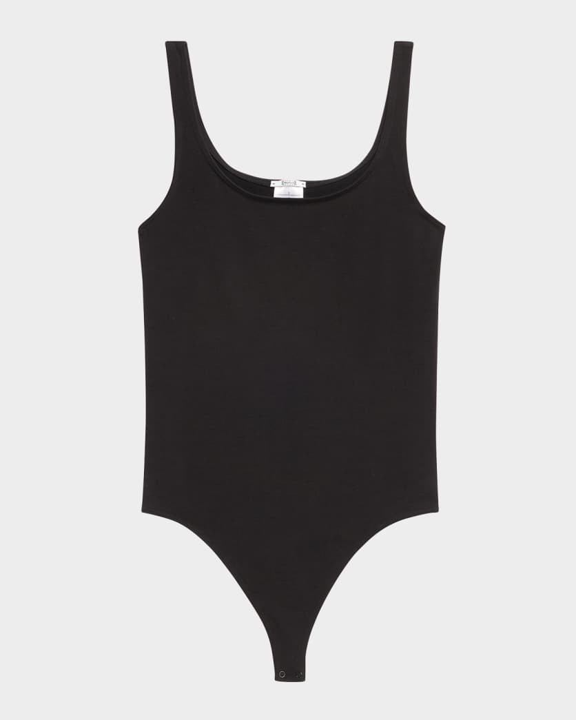 Wolford Jamaika Scoop-Neck Thong Bodysuit | Neiman Marcus