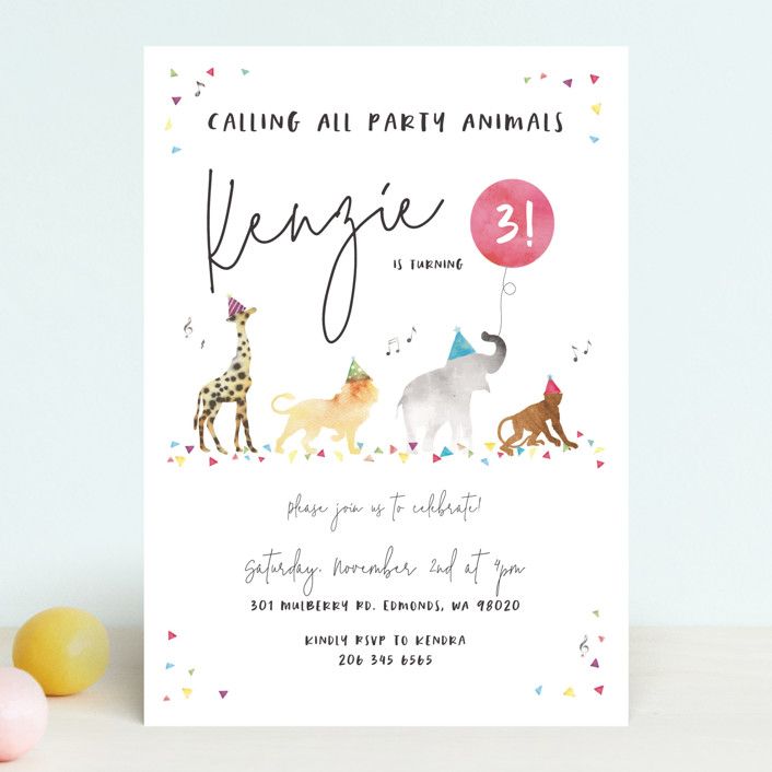 Party Animals Marching to the Music | Minted