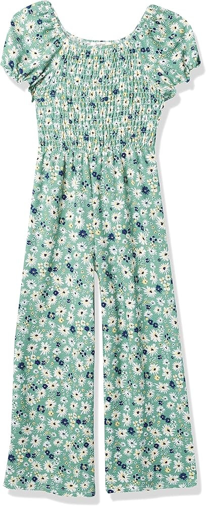 Speechless girls Wide Leg Smocked Bodice JumpsuitJumpsuit | Amazon (US)