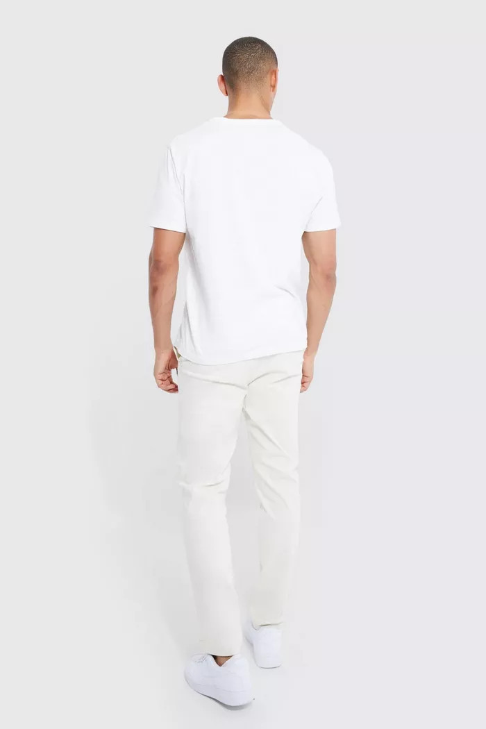 Fixed Waist Stretch Slim Chino | Boohoo.com (US & CA)