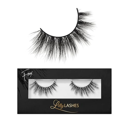 Lilly Lashes 3D Miami Flare Faux Mink Strip Eyelashes, False Eyelashes Dramatic Look, Reusable False Lashes, Fake Lashes Pack, Lash Strips with Luxury Silk Like Fibers, No Lash Glue Included | Amazon (US)