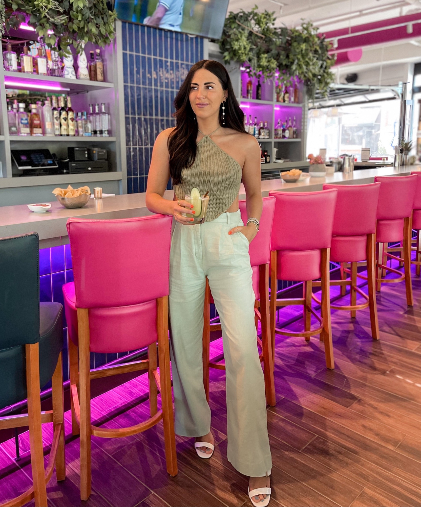 summer outfit idea— linen trousers (wearing small long) and an open back halter top ( small) 

#LTKSeasonal #LTKFind #LTKstyletip