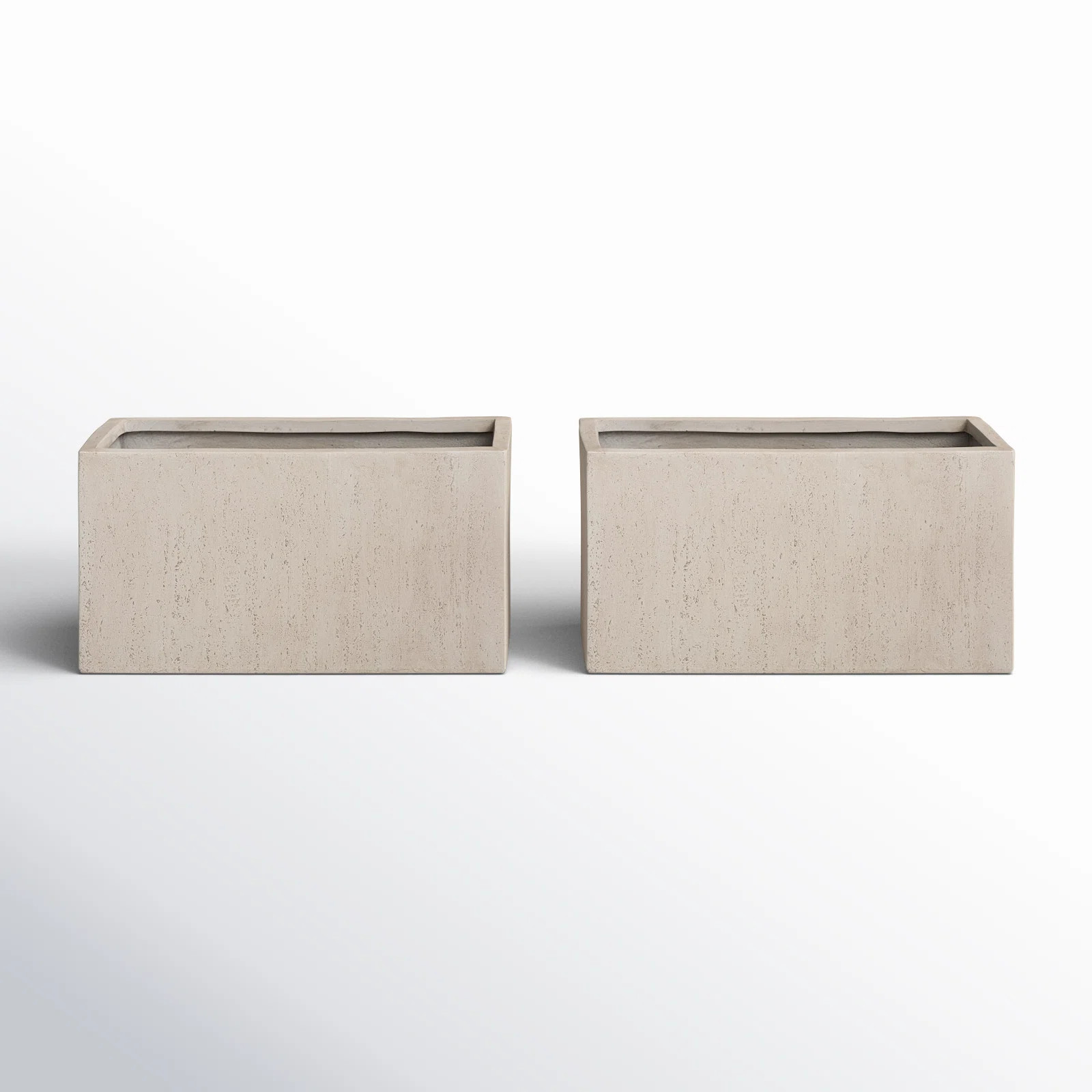 Joss & Main Shiner 2-Piece Lightweight Concrete Planter Box Set & Reviews | Wayfair | Wayfair North America