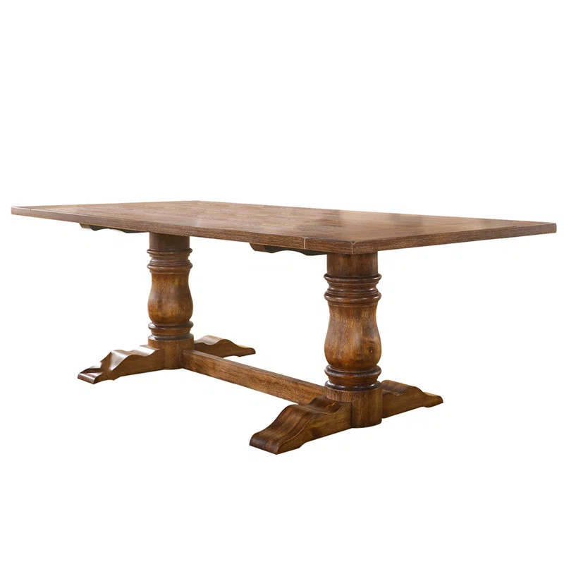 Saniyah Solid Wood 88" Rectangular Dining Table | Wayfair North America