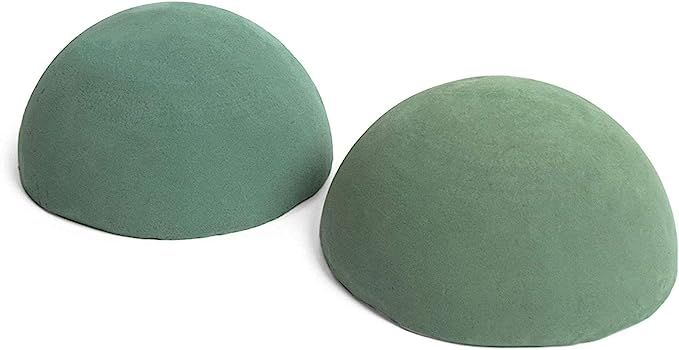 Round Floral Foam Half Balls for Flowers and DIY Crafts (7.8 in, 2 Pack) | Amazon (US)