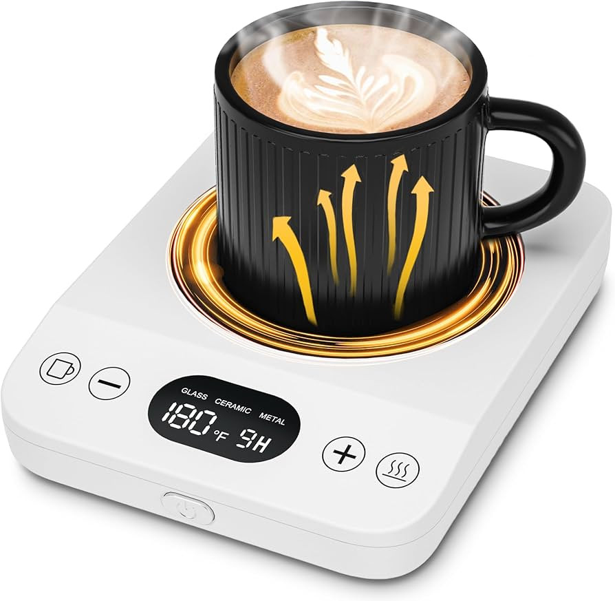 GLSY Coffee Mug Warmer, Coffee Warmer for Desk with 9 Temp Settings, 9H Timer Smart Coffee Warmer... | Amazon (US)