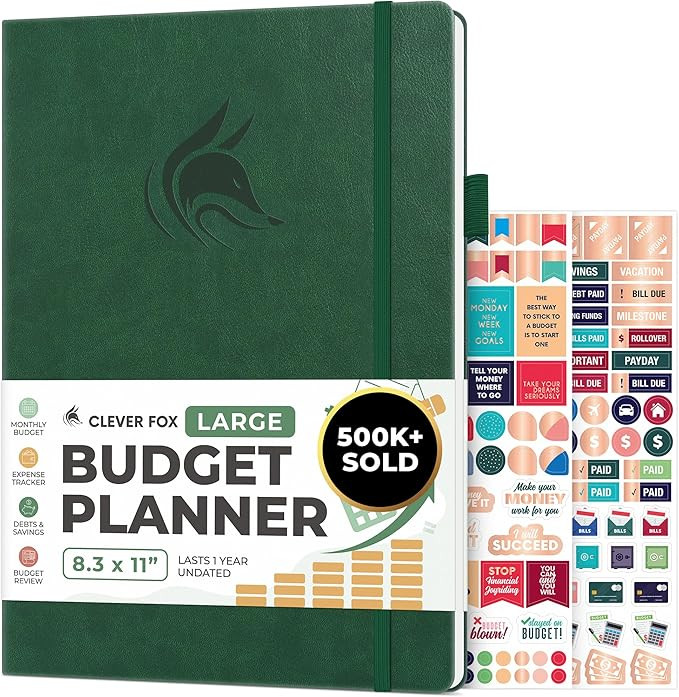 Clever Fox Budget Planner Large – Expense Tracker Notebook. Monthly Budgeting & Bill Organizer,... | Amazon (US)