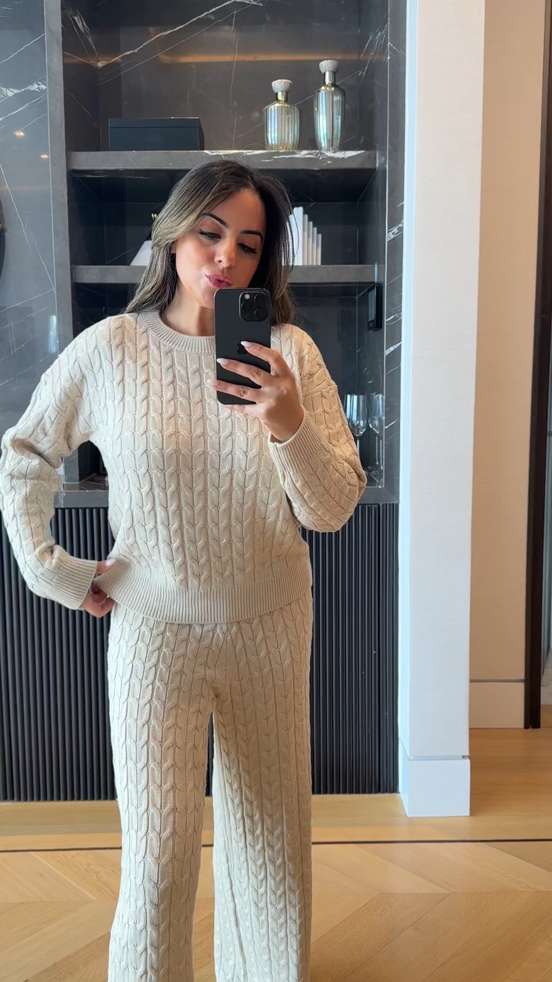 Love this cozy cable knit set on sale now