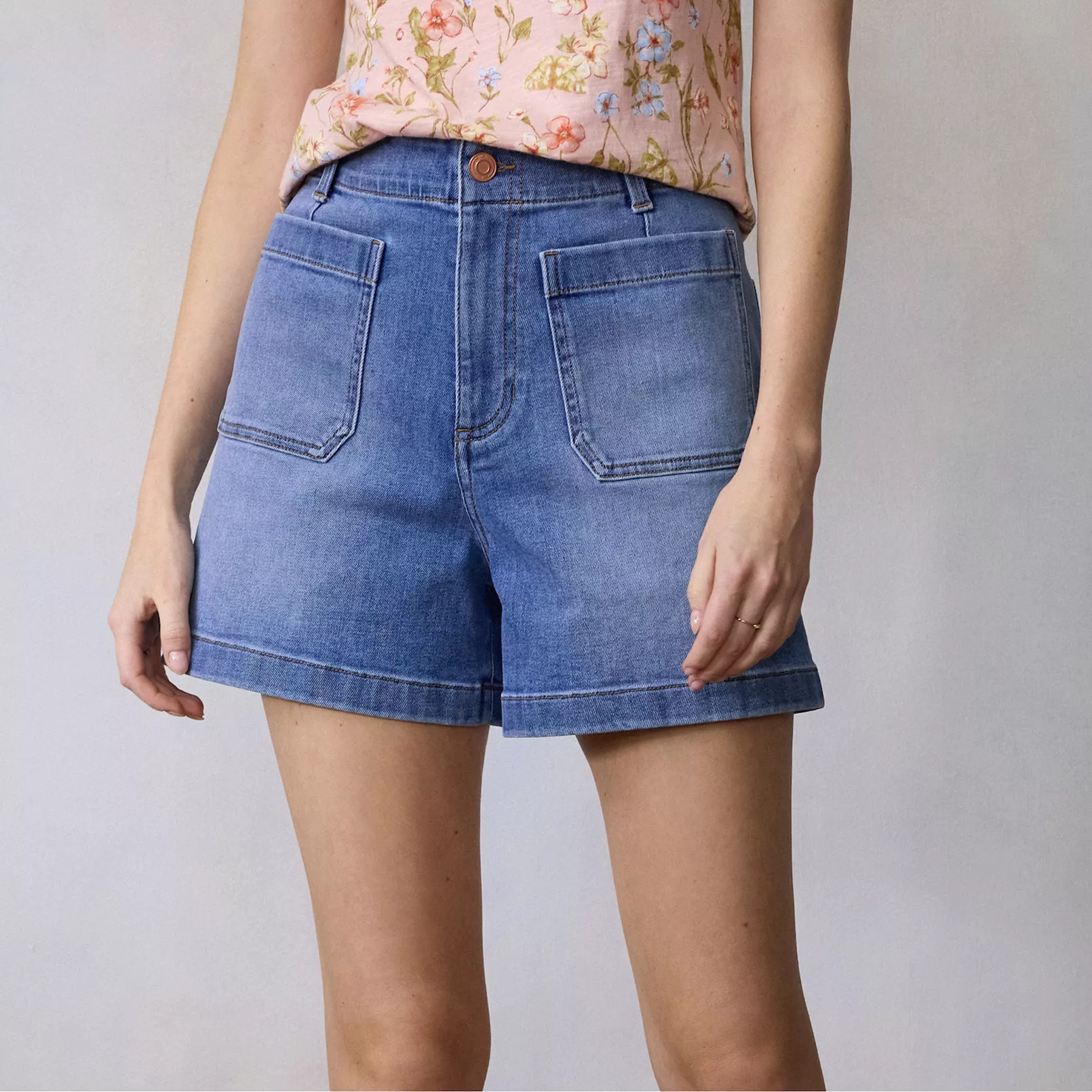 Women's LC Lauren Conrad The Super HR Wildflower Shorts | Kohl's