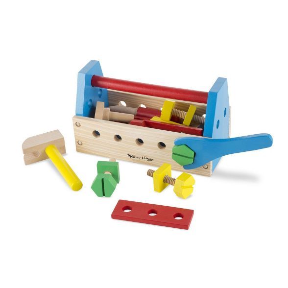 Melissa & Doug Take-Along Tool Kit Wooden Construction Toy (24pc) | Target