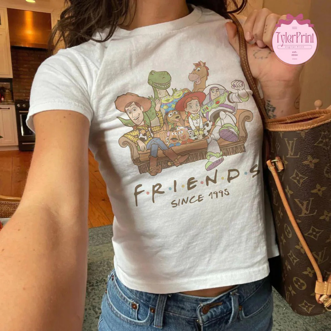 Disney Toy Story Baby Tee Crop Top, Buzz Lightyear Woody Jessie Bo Peep Toy Story Best Friends Tr... | Etsy (US)
