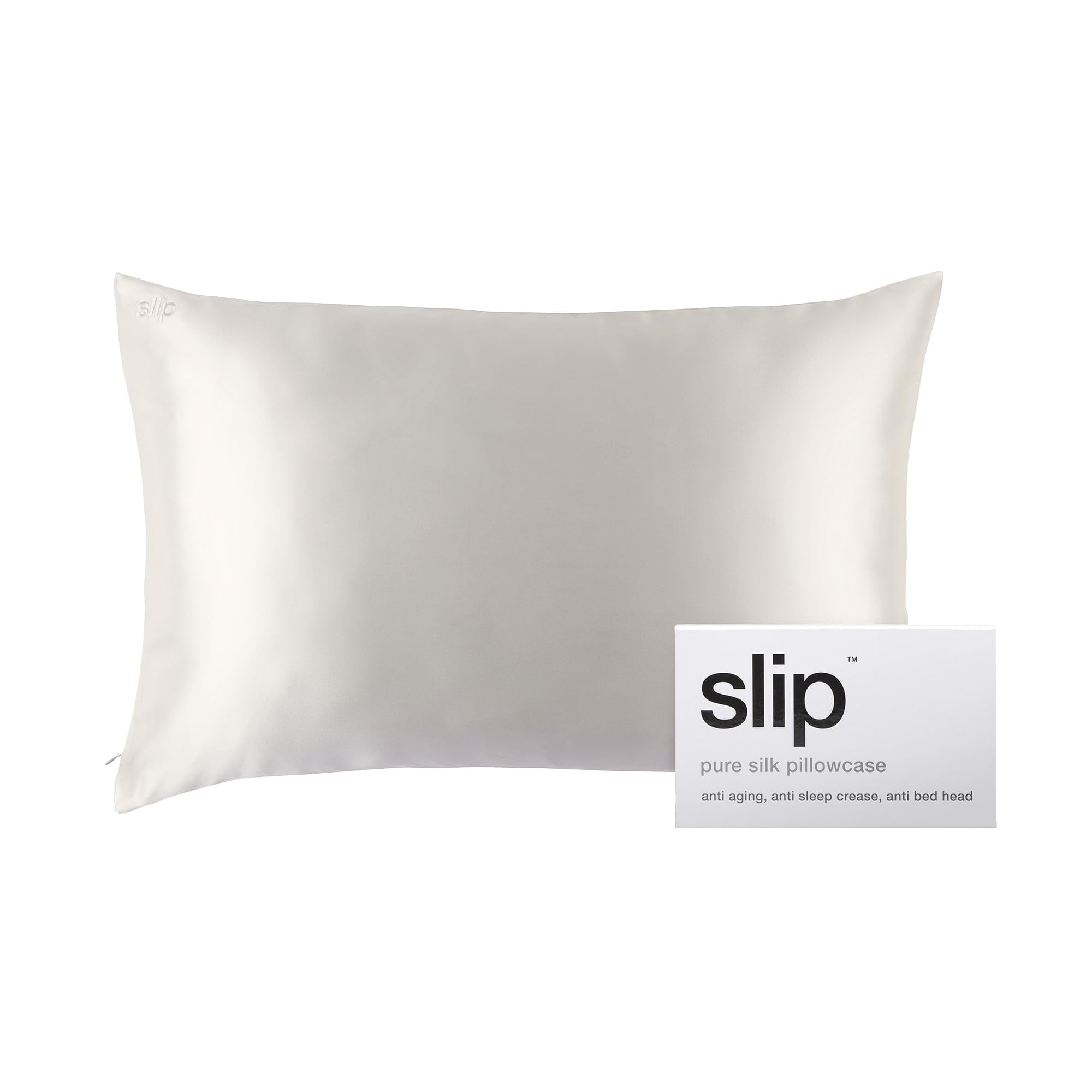 slip The Original Queen Pure Silk Pillow Case - 100% Pure 22 Momme Mulberry Silk - Queen Size Sta... | Amazon (US)