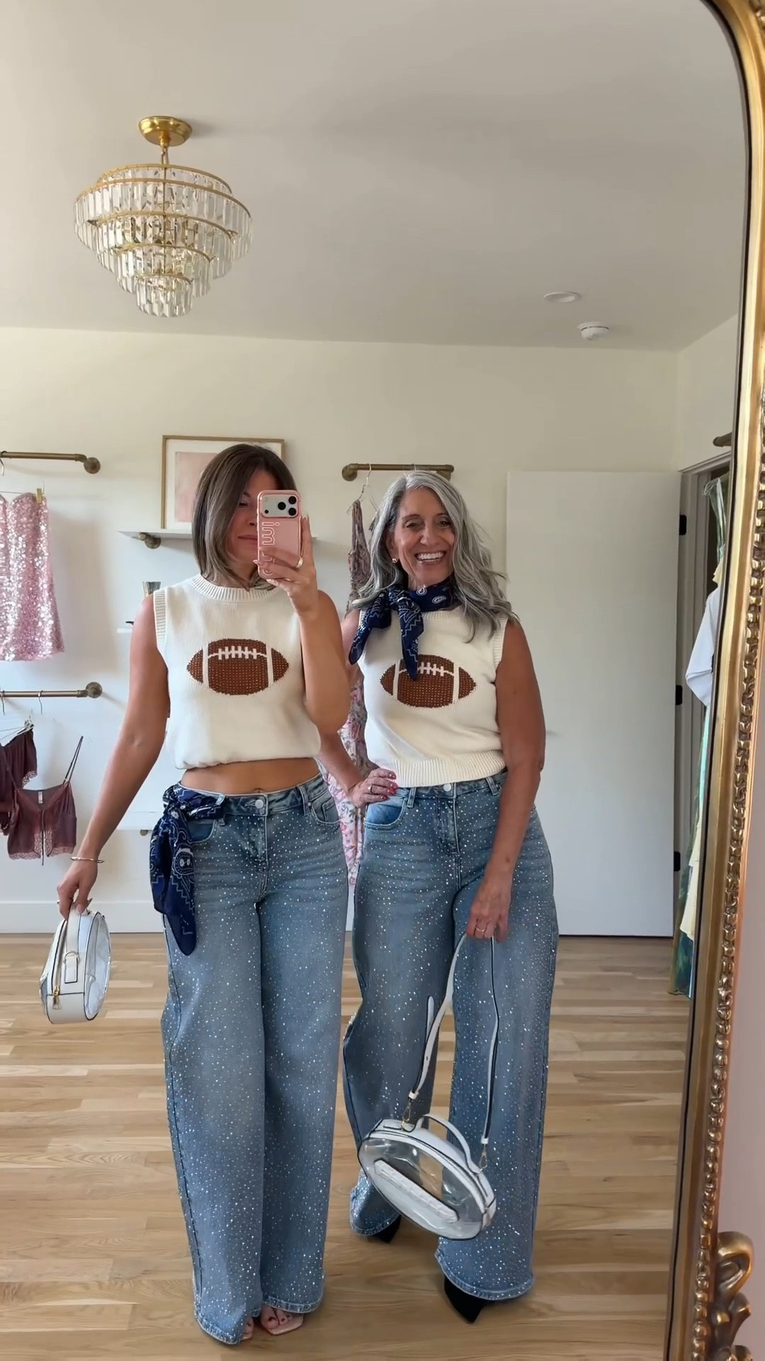mom & me game day looks for your next sporting event! 🏈 
avara code for 15% off: emerson 

i'm 5'4" and typically wear a small/2

mom is 5'4" and typically wears a medium/6

mom & me outfits, mom & me dresses, matching outfits, mother daughter outfits, family photo outfits, fall outfits, fall dresses, autumn outfits, midi dresses, fall dresses, casual outfits, thanksgiving outfits, family photo outfits, fall fashion, autumn fashion, cozy outfits, transitional outfits, neutral outfits, everyday outfits, weekend outfits, women’s fashion, sports, athletic, team colors, game day outfit, football outfit

#LTKootd #LTKgrwm #LTKSeasonal