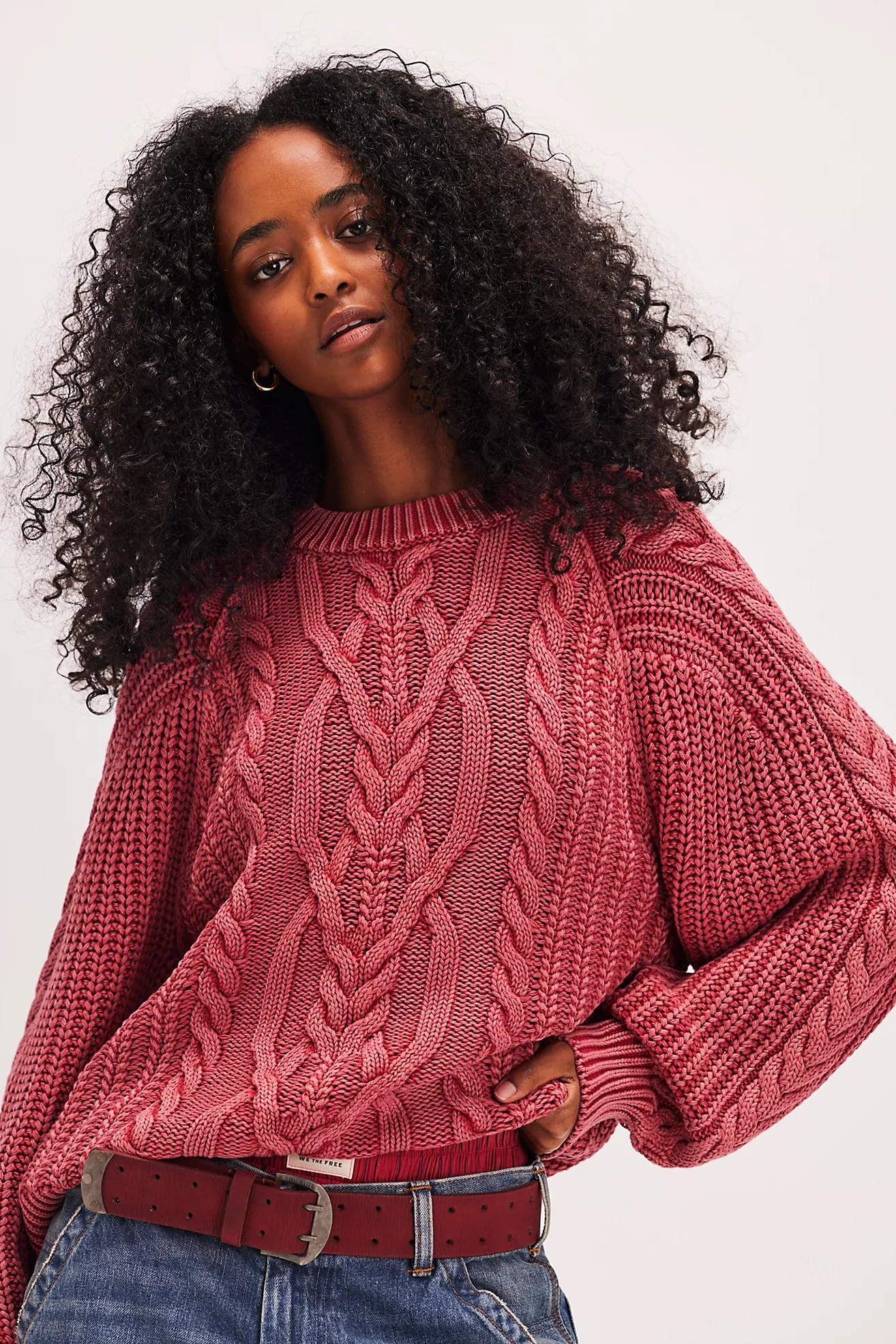 Frankie Cable Sweater | Free People (Global - UK&FR Excluded)