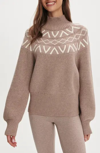 Marcie Fair Isle Mock Neck Sweater | Nordstrom