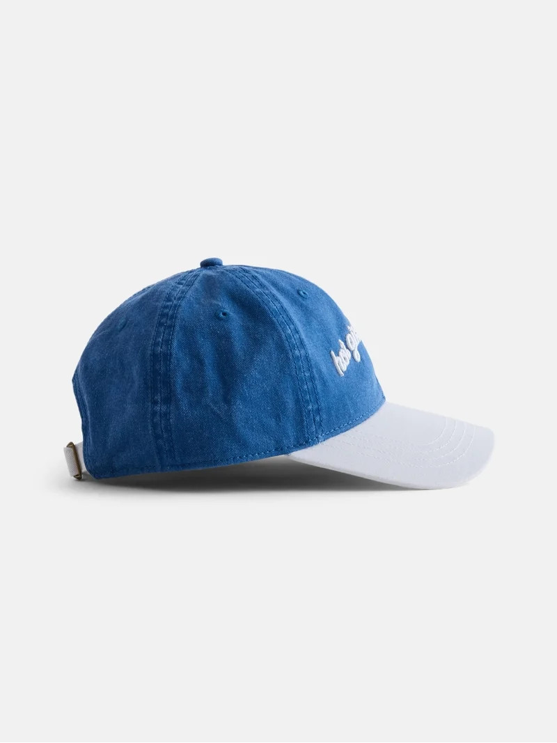 No Boundaries Women's Cotton Twill Game Day Baseball Hat, Blue | Walmart (US)