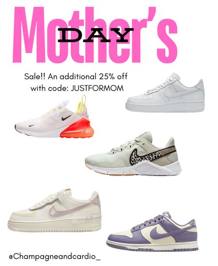 Mother’s Day is just around the corner!

Y’all know I love a good sneaker! With the code : JUSTFORMOM you’ll receive an additional 25% off! 

#LTKGiftGuide #LTKfitness #LTKsalealert