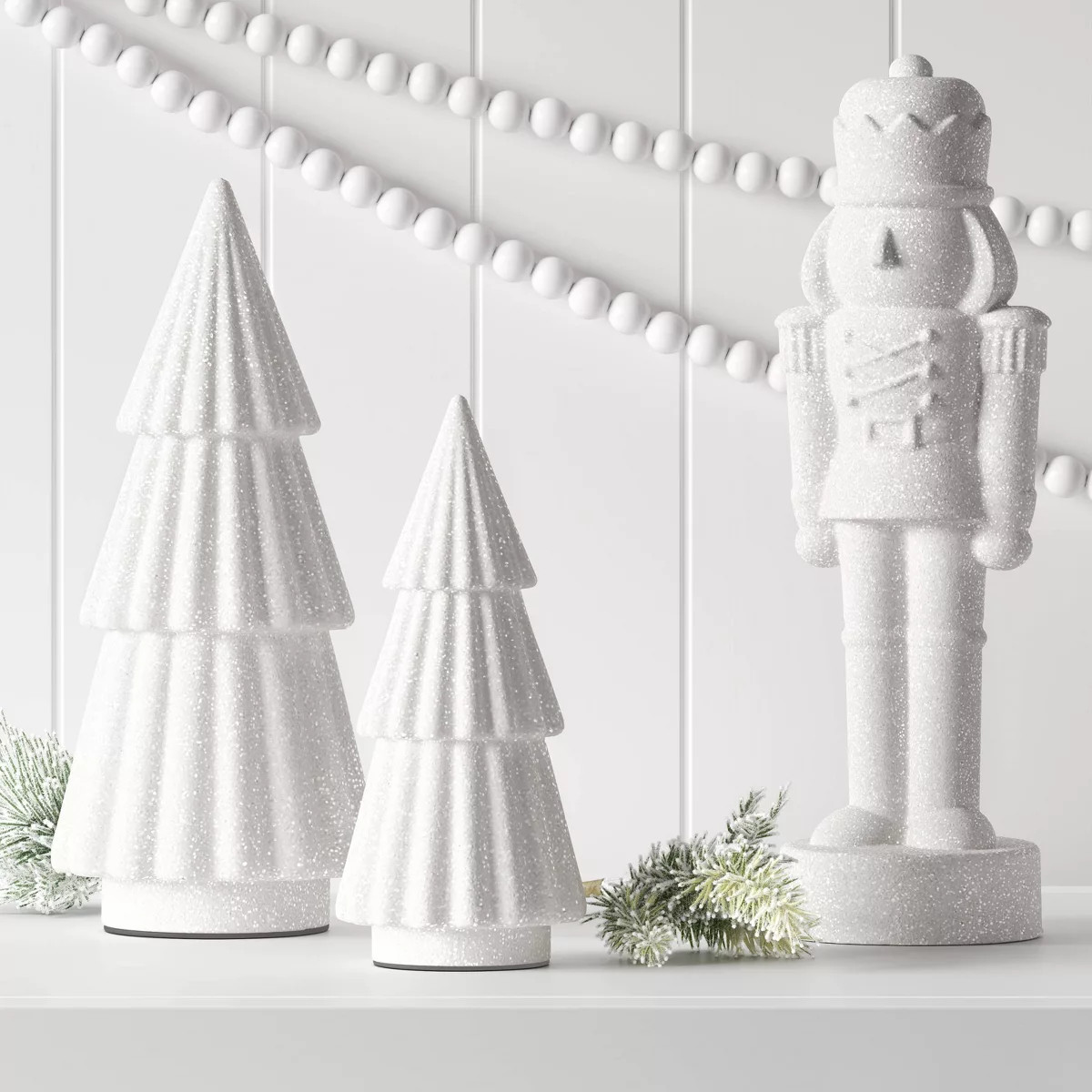 2pc Glittered Christmas Tree Figurine Set - Wondershop™ | Target