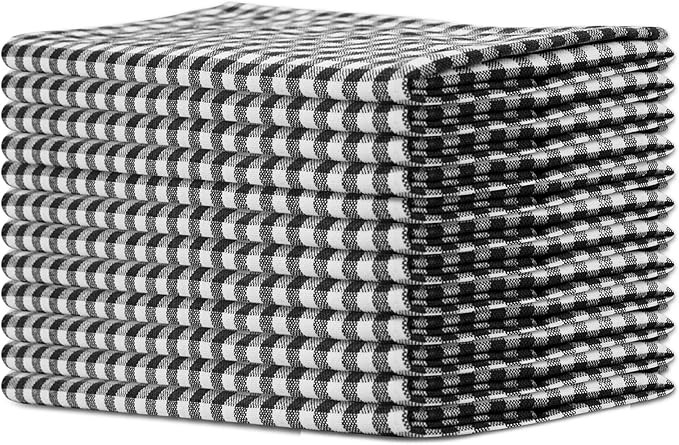 Sweet Needle Cloth Napkins Dinner Napkins Cotton Napkins Linen Napkins Gingham Checks Napkins Hea... | Amazon (US)