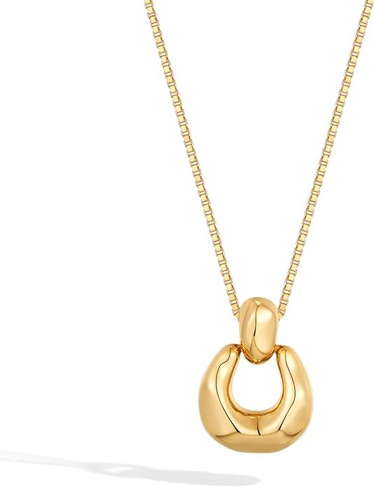 Gold Pendant Necklace for Women Statement Pendant Necklace for Women Jewelry | Amazon (US)