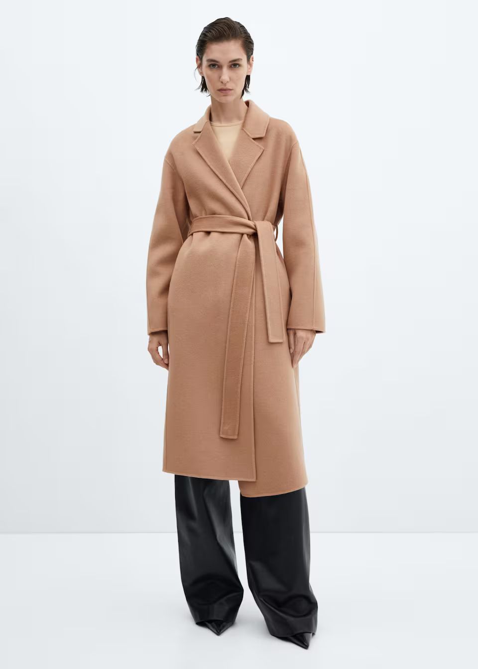 Belt handmade coat -  Woman | Mango Canada | Mango Canada