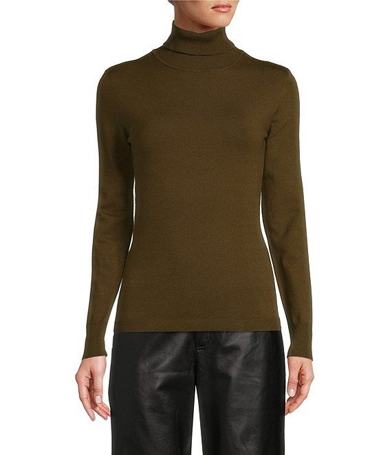 Aela Turtleneck Long Sleeve Knit Sweater | Dillard's