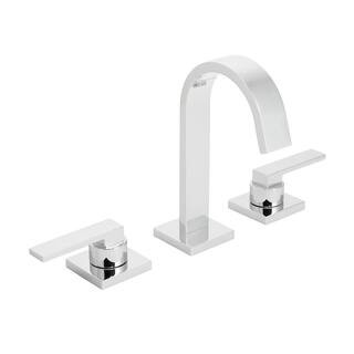 Speakman Lura 8 in. Widespread 2-Handle Bathroom Faucet with Push-Pop Drain Assembly in Polished ... | The Home Depot