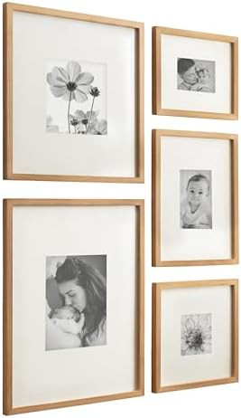 Kate and Laurel Gallery Contemporary Rectangle Minimal Graphic Framed Art Set of 5; Varying Sizes... | Amazon (US)