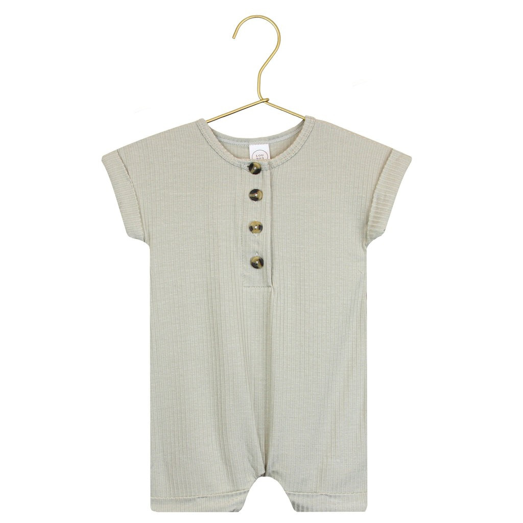 Noah Ribbed Romper | Lou Lou & Company