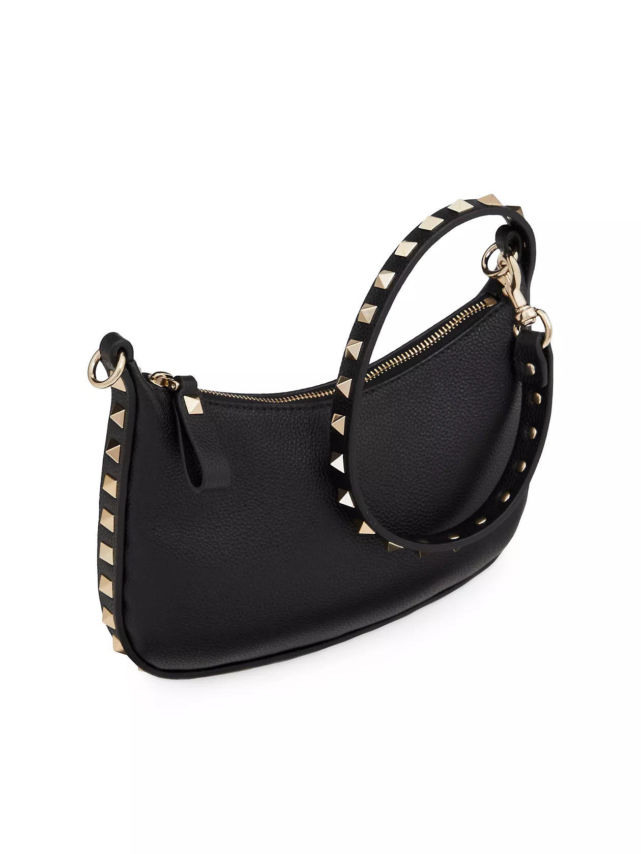 Mini Rockstud Hobo Bag In Grainy Calfskin | Saks Fifth Avenue