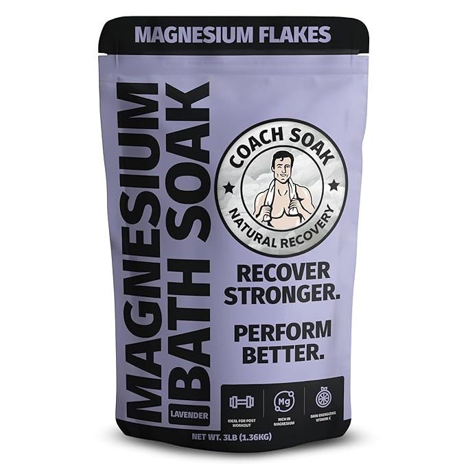 Coach Soak Recovery Bath Soak - Alternative to Epsom Salt Bath Soak - Fast-Absorbing Pure Magnesi... | Amazon (US)