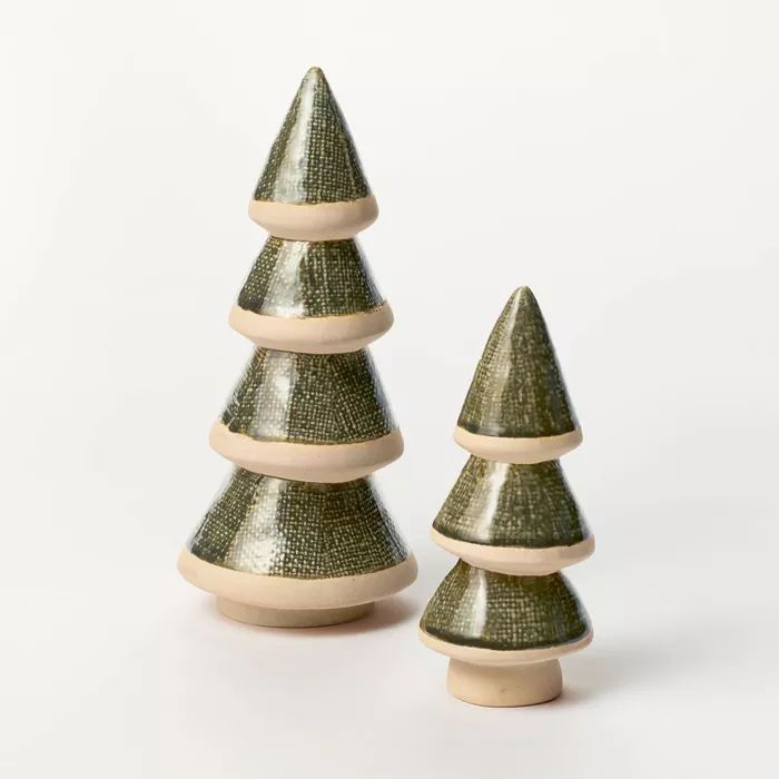 Decorative Glazed Ceramic Tree Green - Threshold™ designed with Studio McGee | Target