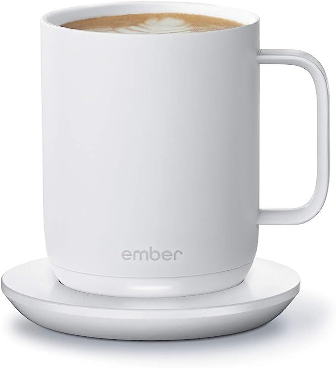 NEW Ember Temperature Control Smart Mug 2, 10 oz, White, 1.5-hr Battery Life - App Controlled Hea... | Amazon (US)