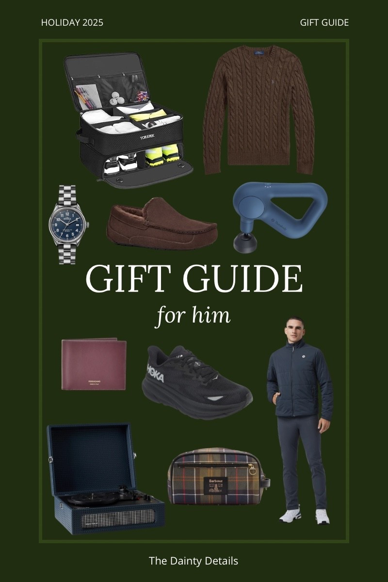 Shopping for the guys just got so much easier. 🙌
Sharing my go-to holiday gift guide for him filled with pieces he’ll use daily — cozy sweaters, travel organizers, sneakers, grooming, tech, and more.

Great for boyfriends, dads, brothers, husbands, or anyone notoriously hard to shop for.
Tap to shop everything in one place! 🔍

gift ideas for him, holiday gifts for men, men’s fashion gifts, guy gift ideas, Christmas gifts for him, practical gifts for men

#LTKGiftGuide #LTKHoliday #LTKMens