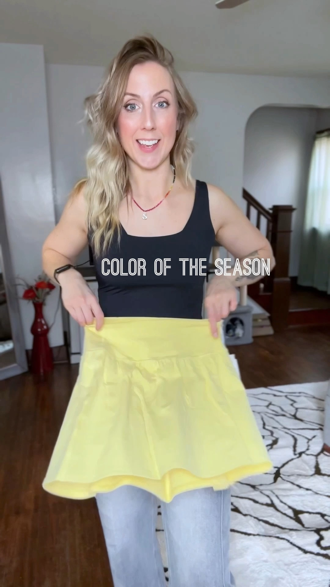 Wearing medium in skort, bodysuit and size 6/m in jeans. Small in bra 

#LTKootd #LTKSaleAlert #LTKgrwm